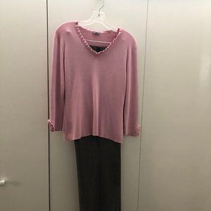 Dressy pink sweater